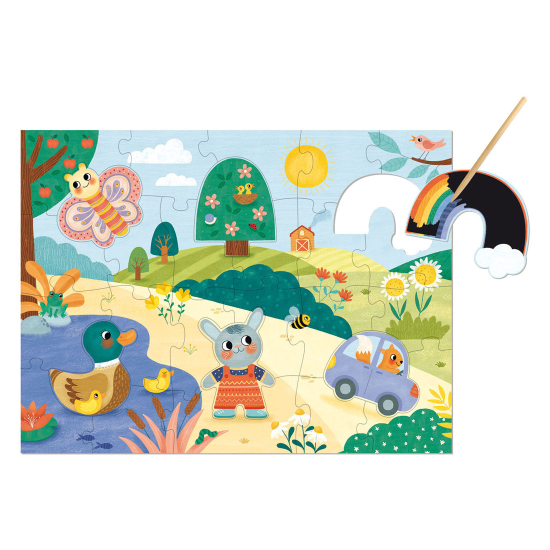 Jumbo goula puzzel xxl magische kraspuzzel - 27st.