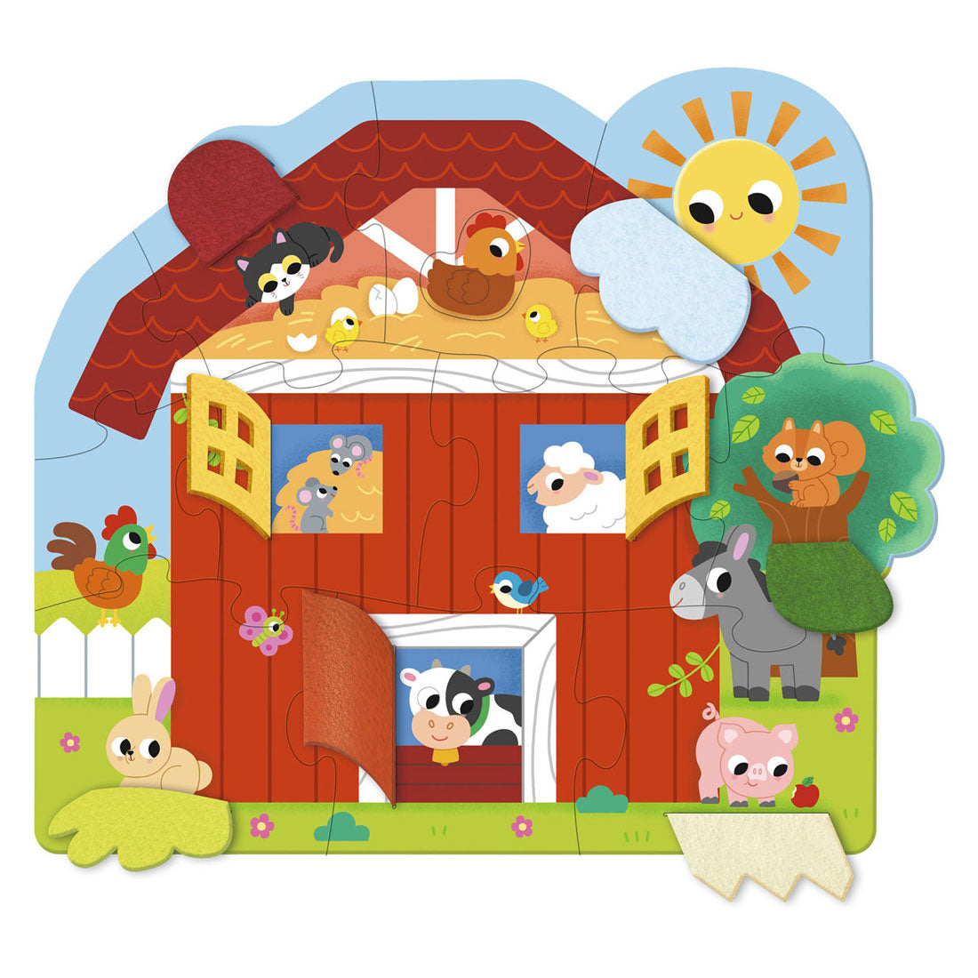 Jumbo goula puzzel xxl surprise farm - 12st.