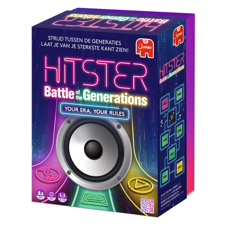 Jumbo hitster battle of the generations – nederlandstalig muziekspel – generaties – partyspel – actiespel