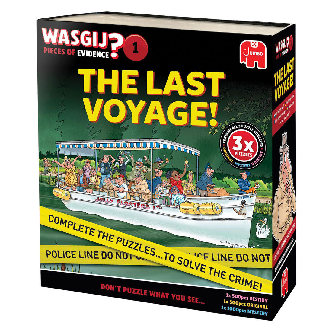 Wasgij pieces of evidence - the last voyage – unieke 3-in-1 puzzel met mysterie