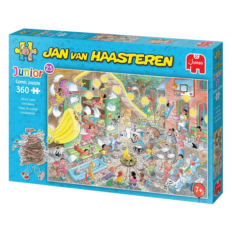 Jan van haasteren junior legpuzzel 25 schoolkamp - 360st.