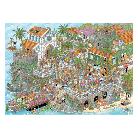 Jan van haasteren legpuzzel leve de middellandse zee! - 1000st.
