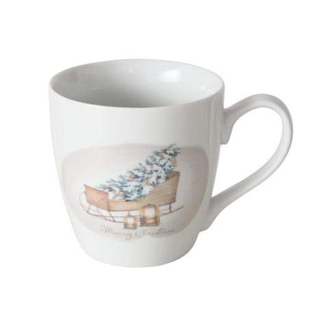 Boltze home jumbo-mok sleigh 480 ml porselein