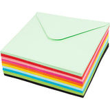 Creativ company http: www.cchobby.nl gekleurde-enveloppen-afmeting-envelop-16x16-cm-80-gr-diverse-kleuren-10x10-stuk-1-doos