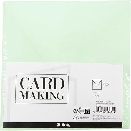 Creativ company https: www.cchobby.nl gekleurde-enveloppen-afmeting-envelop-16x16-cm-80-gr-diverse-kleuren-10x10-stuk-1-doos