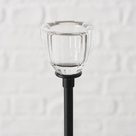 Boltze home kandelaar zwart 3-delig ø7cm