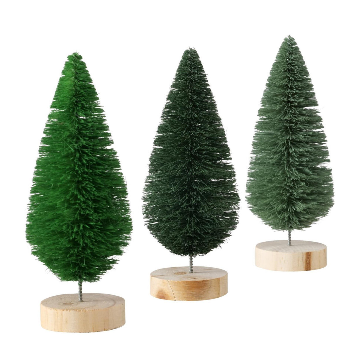 Boltze home decoratief boom bosco sisal dia6x16cm licht groen donker groen grijs groen