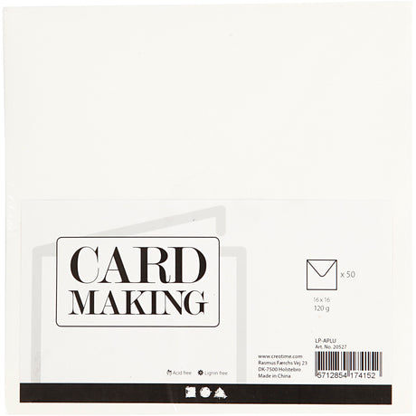 Creativ company http: www.cchobby.nl enveloppen-afmeting-envelop-16x16-cm-120-gr-off-white-50-stuk-1-doos