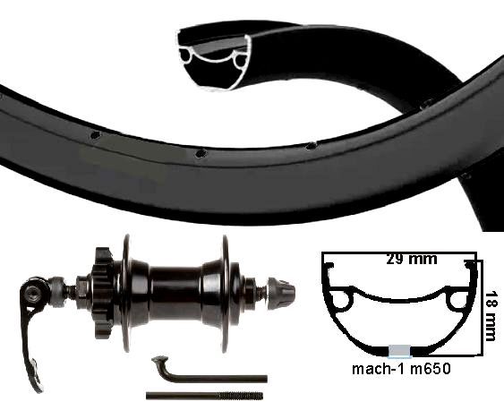 KGS przednie koło 28 cali (622) MAC1-M650 + SPAAK ZW Cass Dysk 6