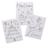 Boltze home raamstickers nael 3 vellen hert kerstboom spreuk 30x40cm
