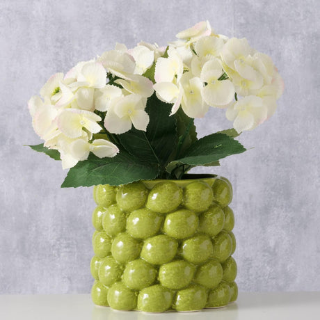 Boltze home bloempot lime dia16x14cm porselein groen