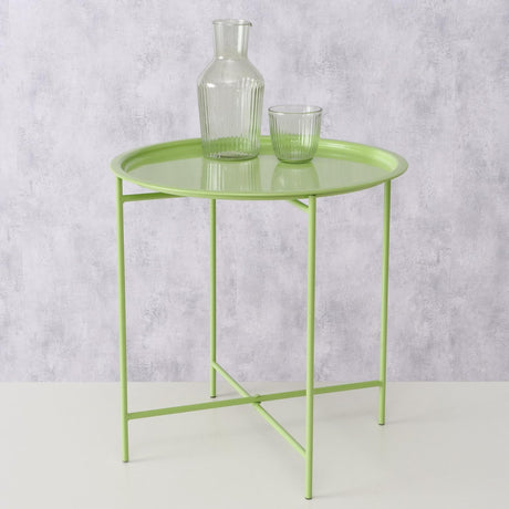 Boltze home dienbladtafel metaal groen