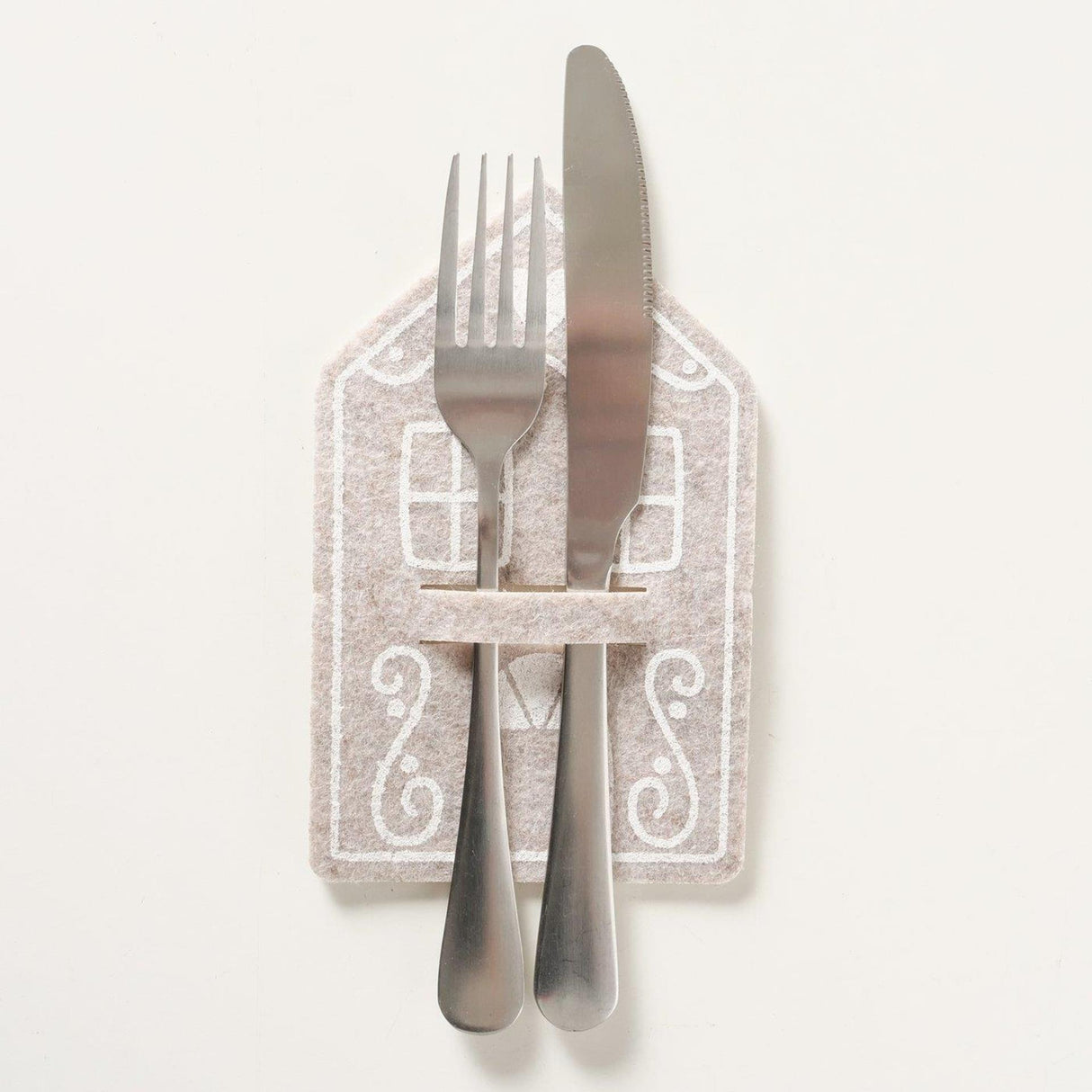 Boltze home bestekzakje ginger beige set a 4 stuks 10,5x16,5cm 2 assorti