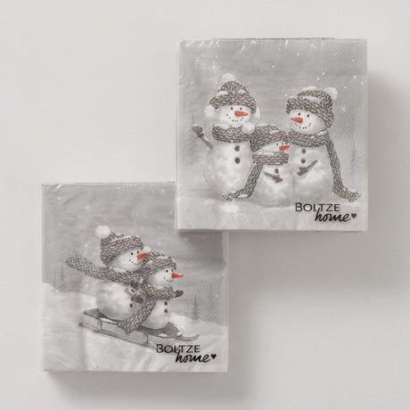 Boltze home servetten frosty pak a 20 16,5x16,5x3cm