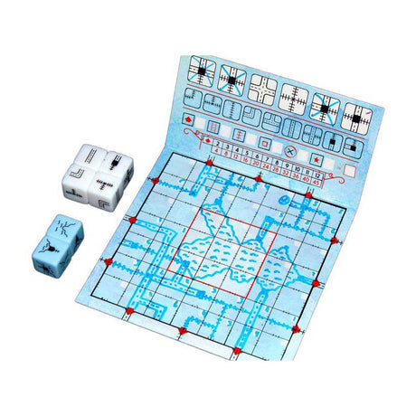 White goblin games - railroad ink (diepblauwe versie) - dobbelspel - 1 tot 6 spelers - roll write - puzzelspel - voor de hele familie