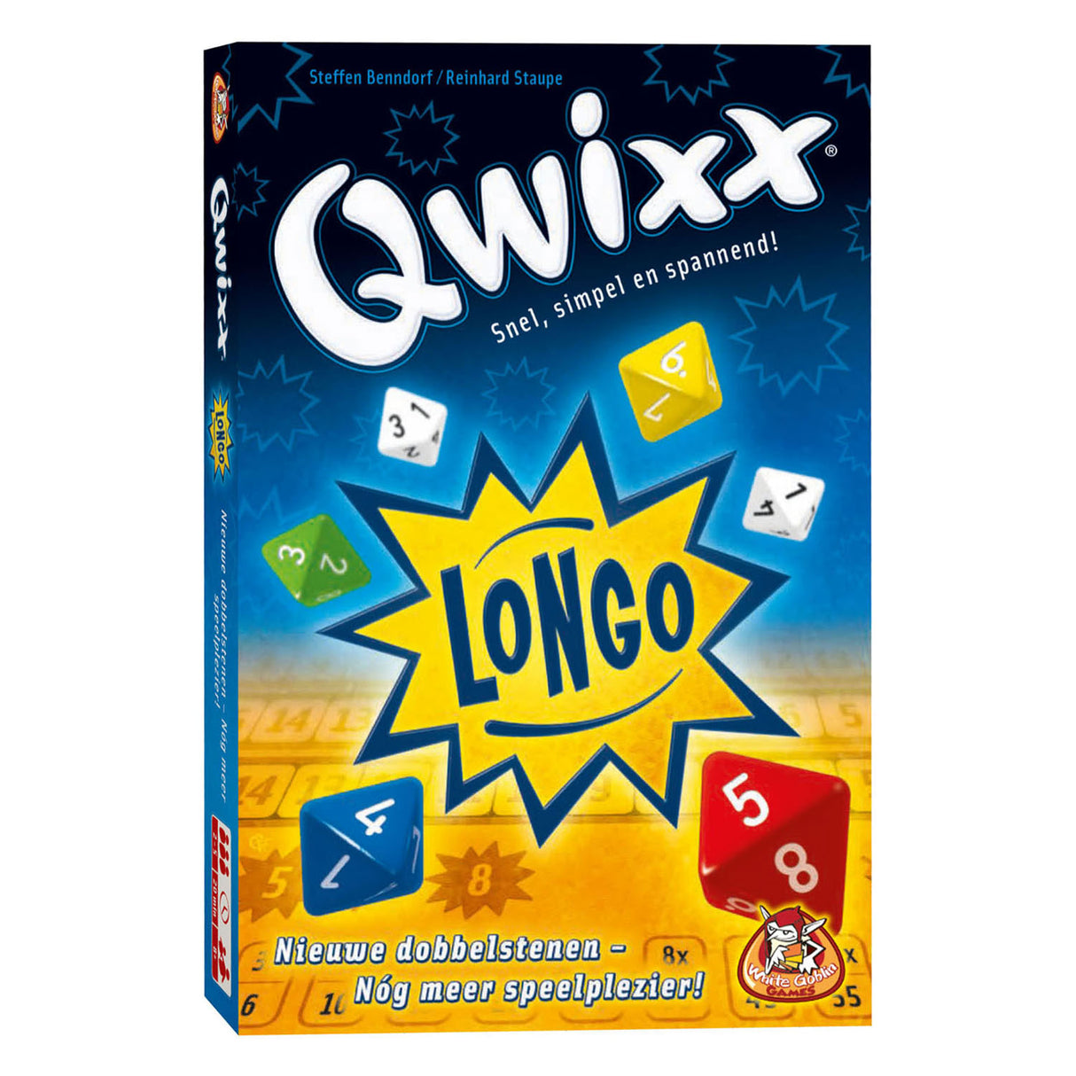 Vita Goblin -spel Qwixx Longo Dice -spel