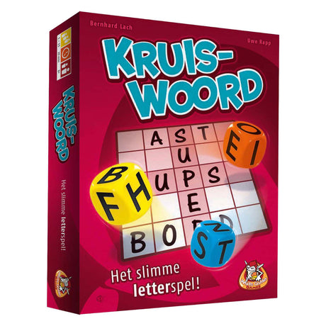 White goblin games - kruiswoord - dobbelspel - 1 tot 15 spelers - met letters scoreblok - voor liefhebbers van woordpuzzels - solo of met een grote groep