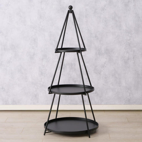 Boltze home etagã©re frederik dia60cm h120cm zwart ijzer