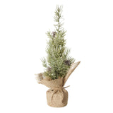 Boltze home kunstkerstboom in jute zak pijnboom ø12xh30cm