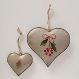 Boltze home decohanger hart noelle set a 2 stuks l9,5-17cm b1,8-2,3cm h9,5-16,5cm