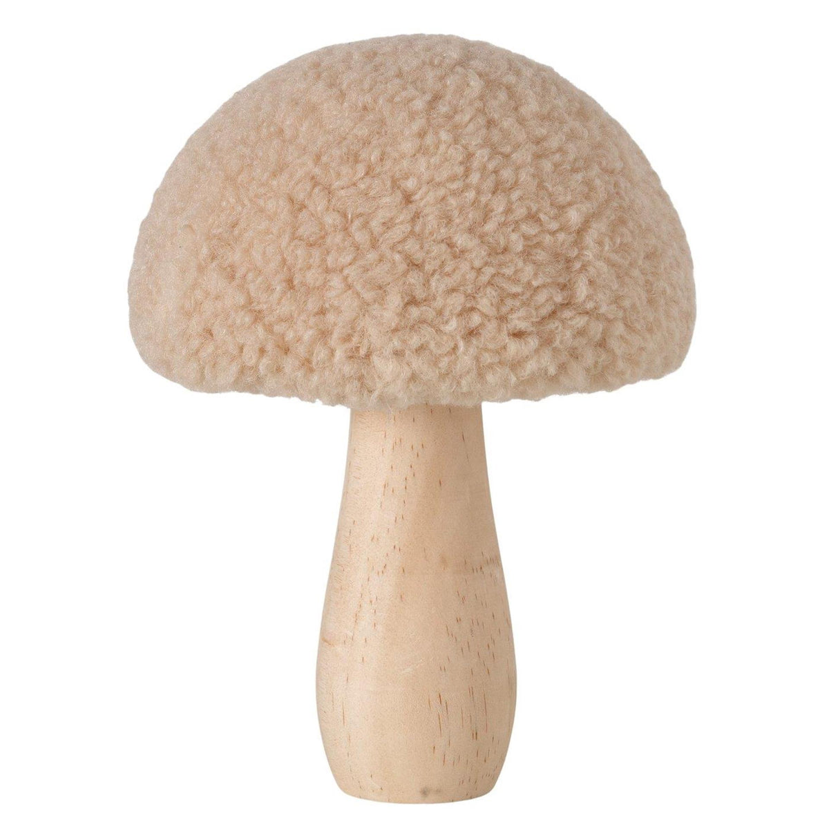 Boltze home decoratieve standaard fugy paddenstoel met stand ø11xh14,5cm dennenhout polyester