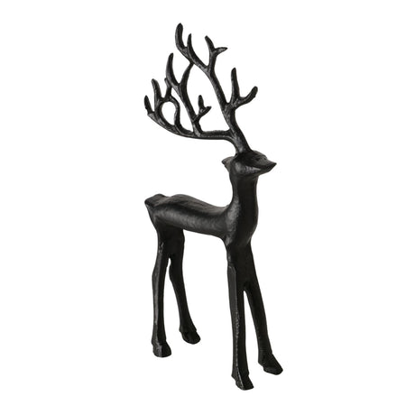 Boltze home figuur hert rupert zwart 9x3x20cm