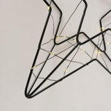 Boltze home decohanger led ster elvira zwart 29,5x30x6cm
