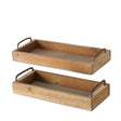 Boltze home dienblad hout 2-delig