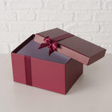 Boltze home giftbox set bowlina 5-delig, rechthoek, karton, donker rood