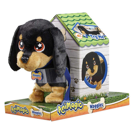 Goliath games animagic waggles hond interactieve knuffel