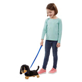 Goliath animagic waggles knuffel hond - zwart - interactieve knuffel - wandel en communiceer met waggles