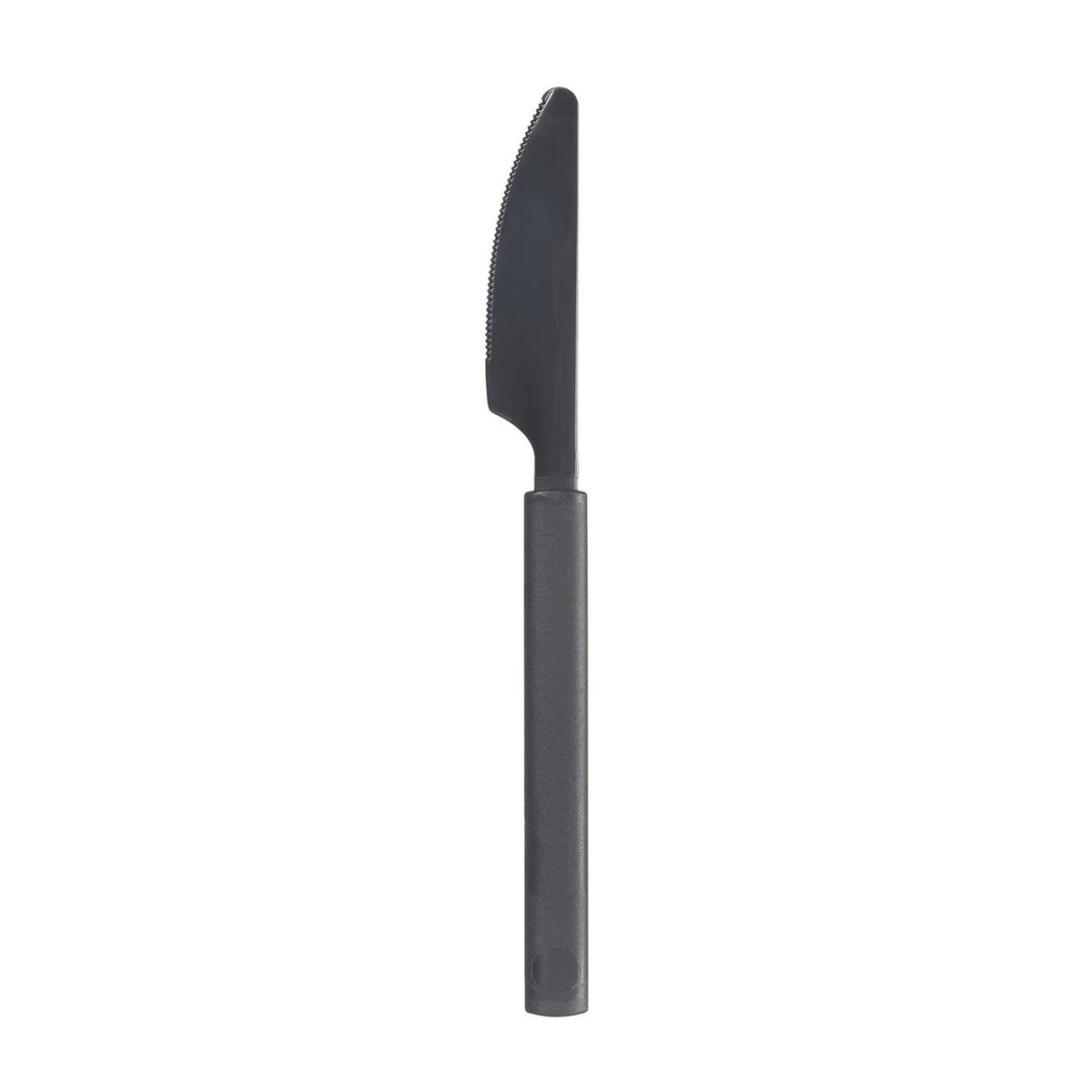 Duni kunststof mes granite herbruikbaar 19cm doosje a 6 stuks