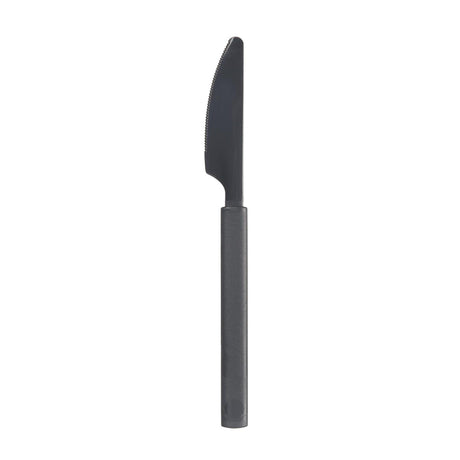 Duni kunststof mes granite herbruikbaar 19cm doosje a 6 stuks