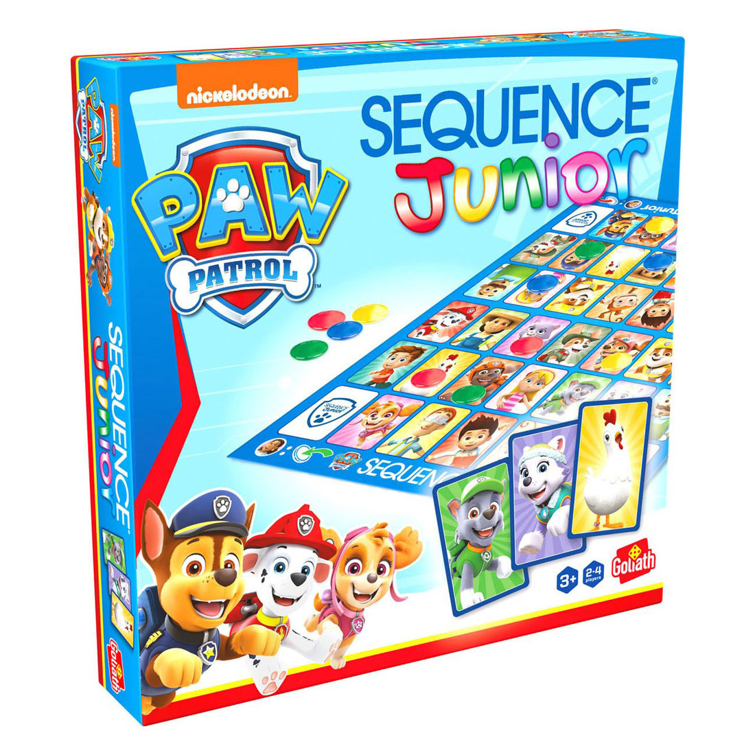 Goliath sequence paw patrol - bordspel - kinderspel - speel sequence met jouw favoriete paw patrol helden!