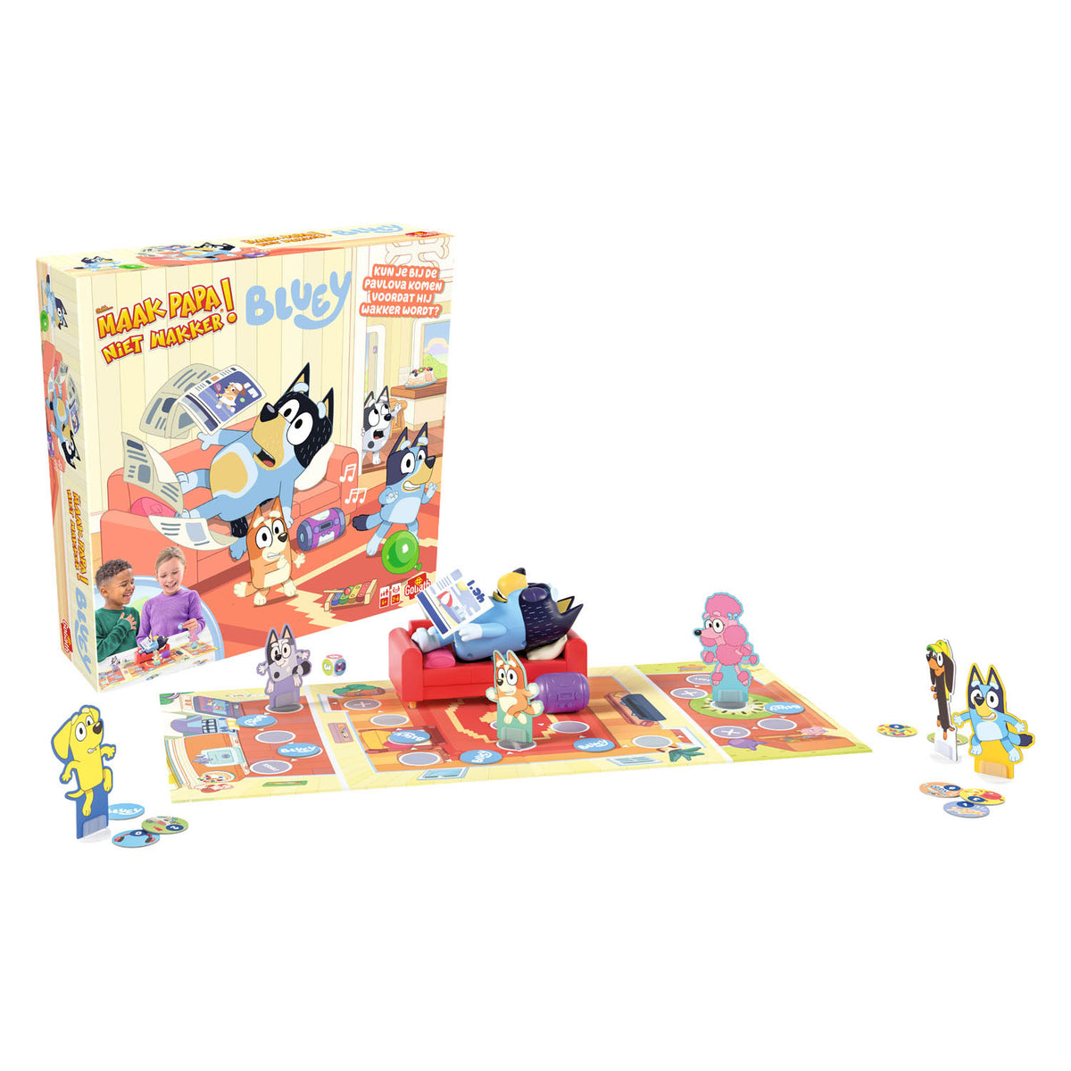 Goliath sshh maak papa niet wakker bordspel - bluey