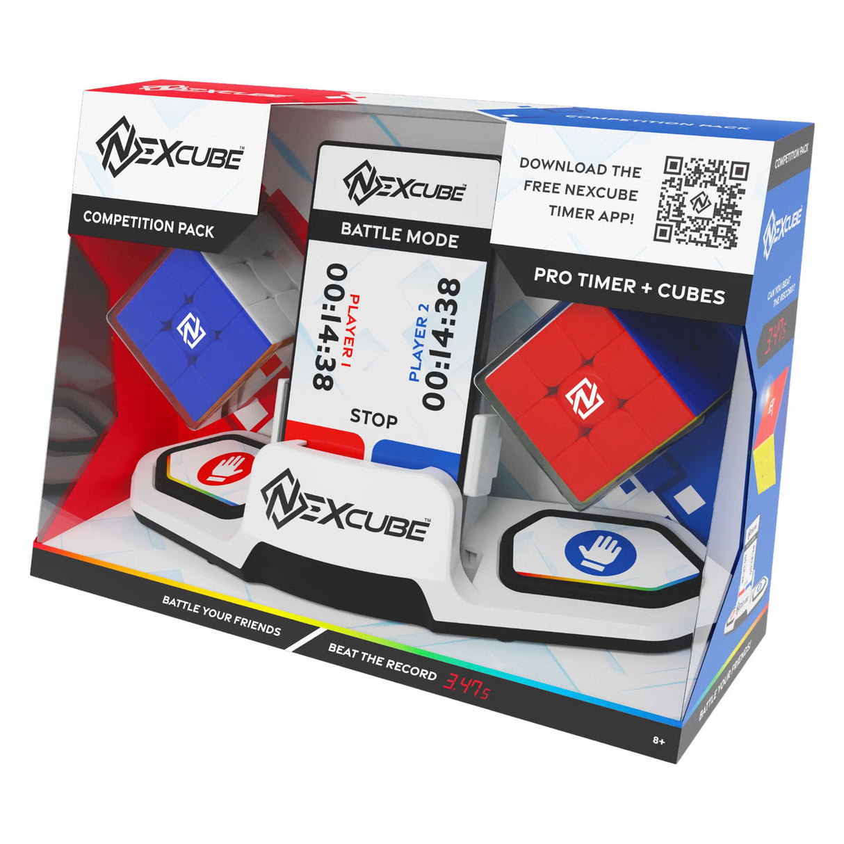 Goliath nexcube competition pack - breinbreker - speed cube - met 2 kubussen en een timer - snelste speedcube op de markt!