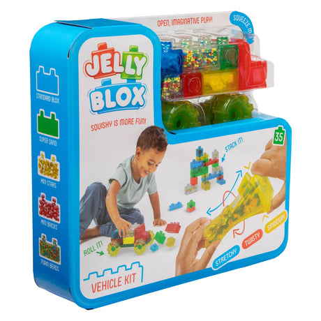 Goliath games jelly blox - voertuigen set - 35dlg.