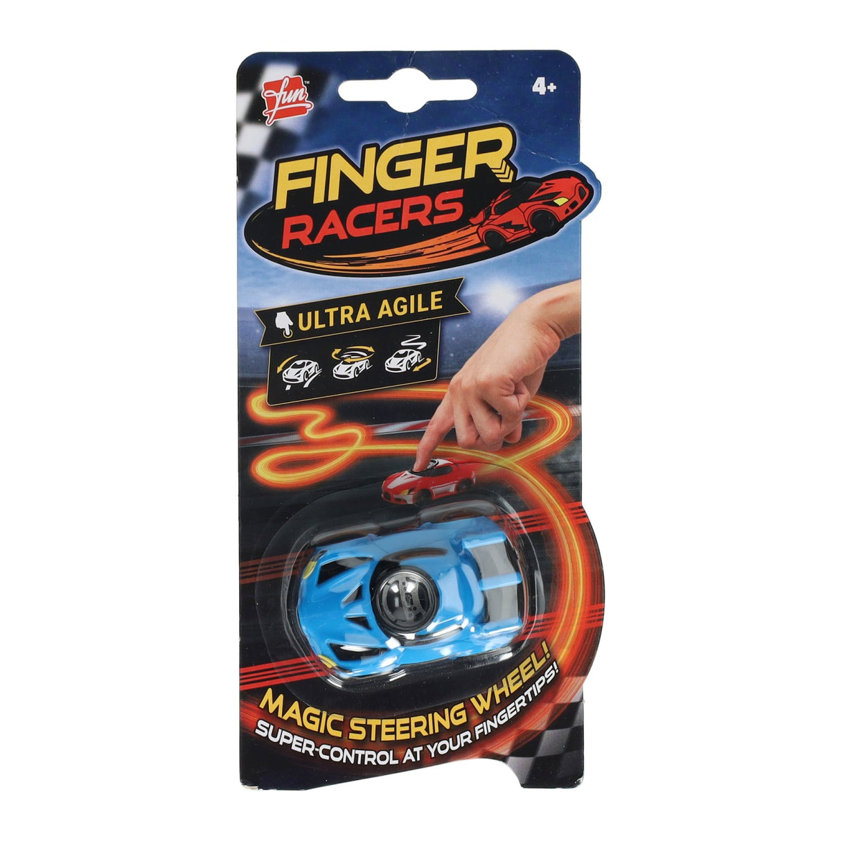 Goliath games fingerracers draaiende auto