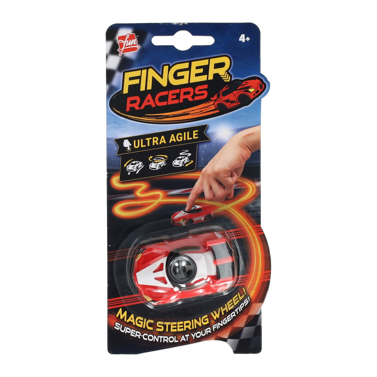 Goliath games fingerracers draaiende auto