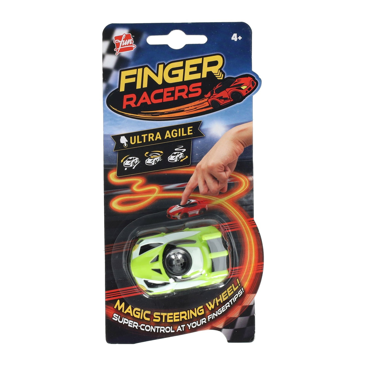 Goliath games fingerracers draaiende auto