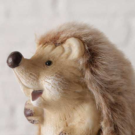 Boltze home figuur egel minno h7cm bruin kunsthars 2 assorti