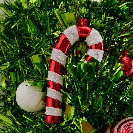 Boltze home hangende krans merry groen rood kunststof diameter 45cm
