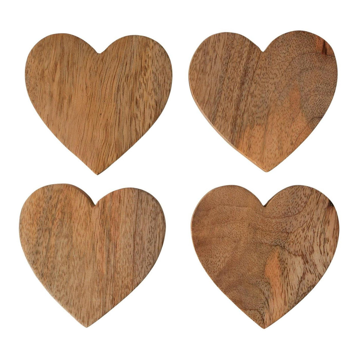 Boltze home onderzetter lurea 4-delig b10cm mangohout