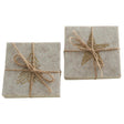 Boltze home onderzetter glitza 4-delig ø10cm polyester beige goud 2 assorti