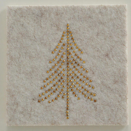 Boltze home onderzetter glitza 4-delig ø10cm polyester beige goud 2 assorti
