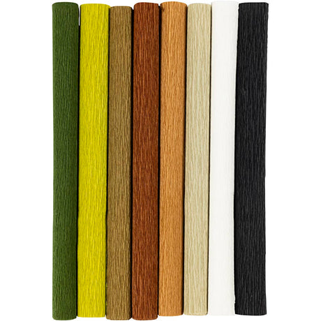 Creativ company http: www.cchobby.nl crepepapier-vel-25x60-cm-crepe-verhouding-180-105-gr-naturel-8-vel-1-doos