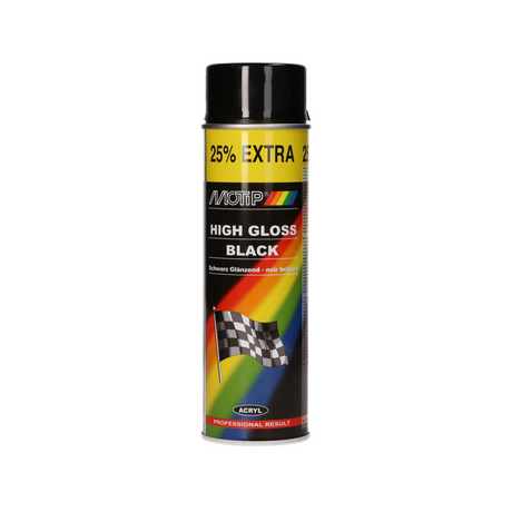 spuitlak acryllak hoogglans zwart 500 ml