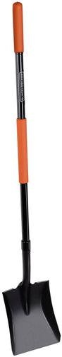 Black+decker schep - vierkante kop - 149 cm - stevig en lichtgewicht glasvezel - zwart