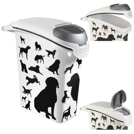 Curver container voor het opslaan van levensmiddelen 10kg 23l ♪ iml dogs ♪