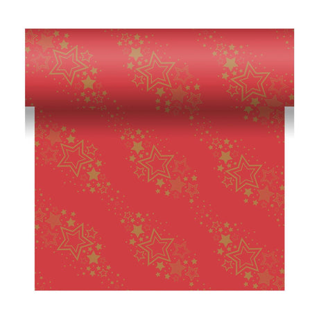 Duni 3-in1 holiday star red 40x480cm